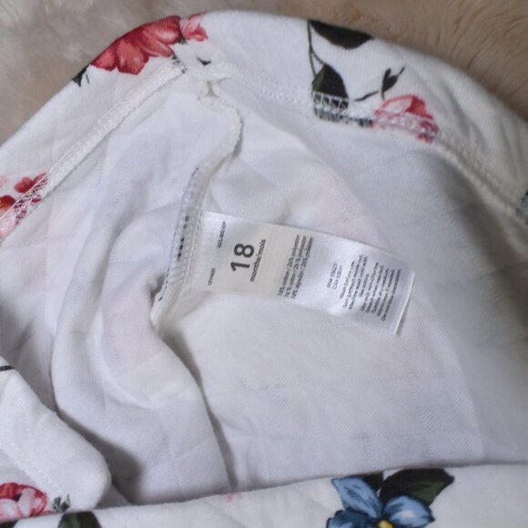 Carters Floral Button-up Hooded Sweater Jacket - Picture 8 of 9